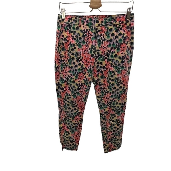 Gap Khakis Skinny Mini Floral Print Crop Pants 0 - Picture 2 of 7